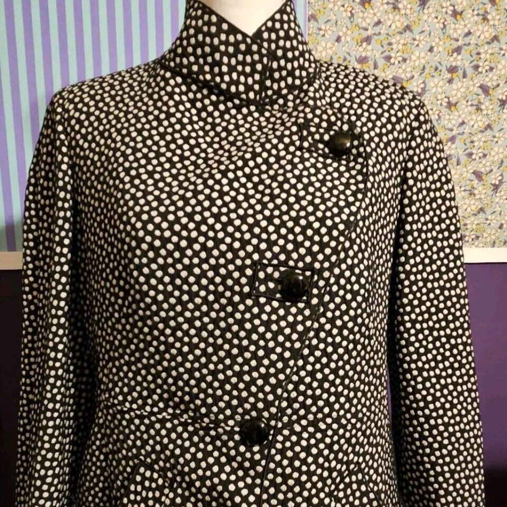 FUN Vintage Women's Giorgio ARMANI Collezioni Black/White Polka Dot Blazer Sz 12
